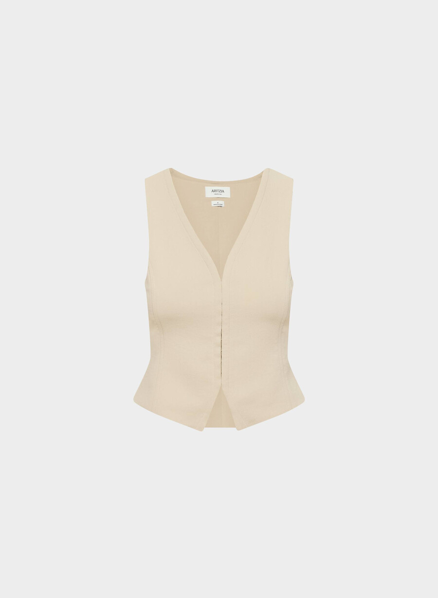 gilet abbigliamento - crepette marcona beige