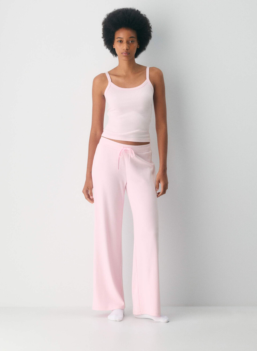 pantaloni homestretch rib kickback villa pink