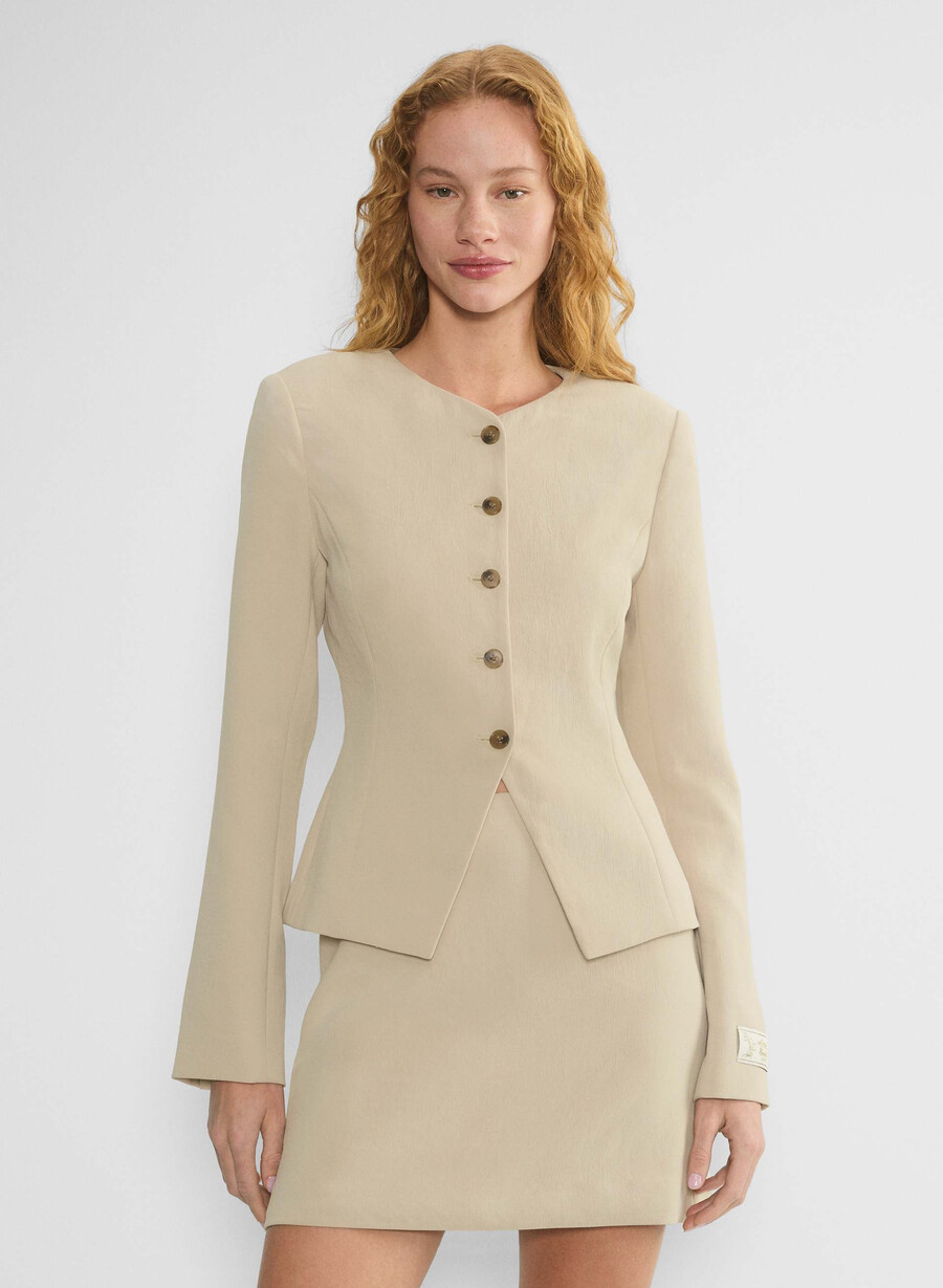 blazer regale - crepette marcona beige
