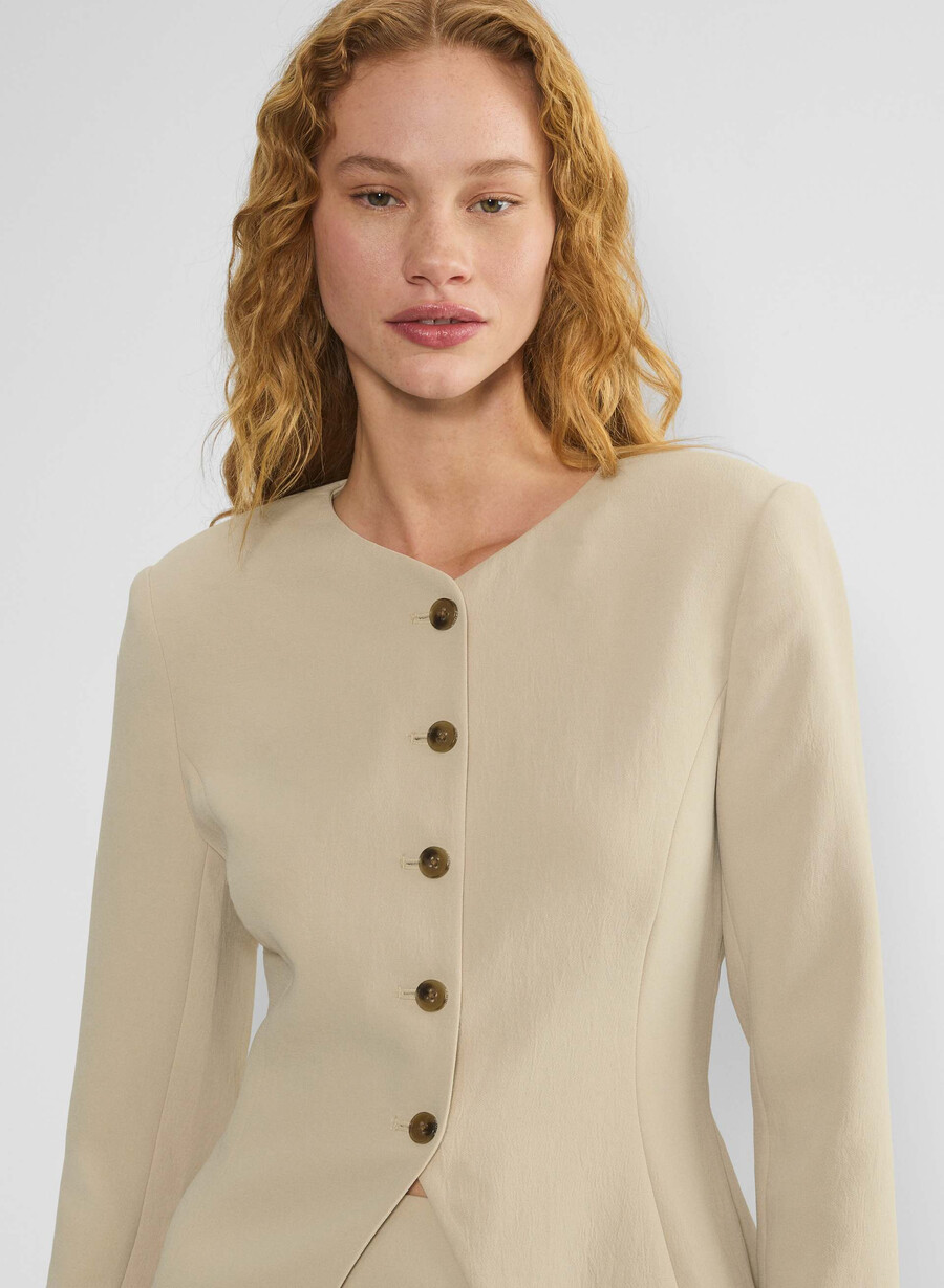 blazer regale - crepette marcona beige