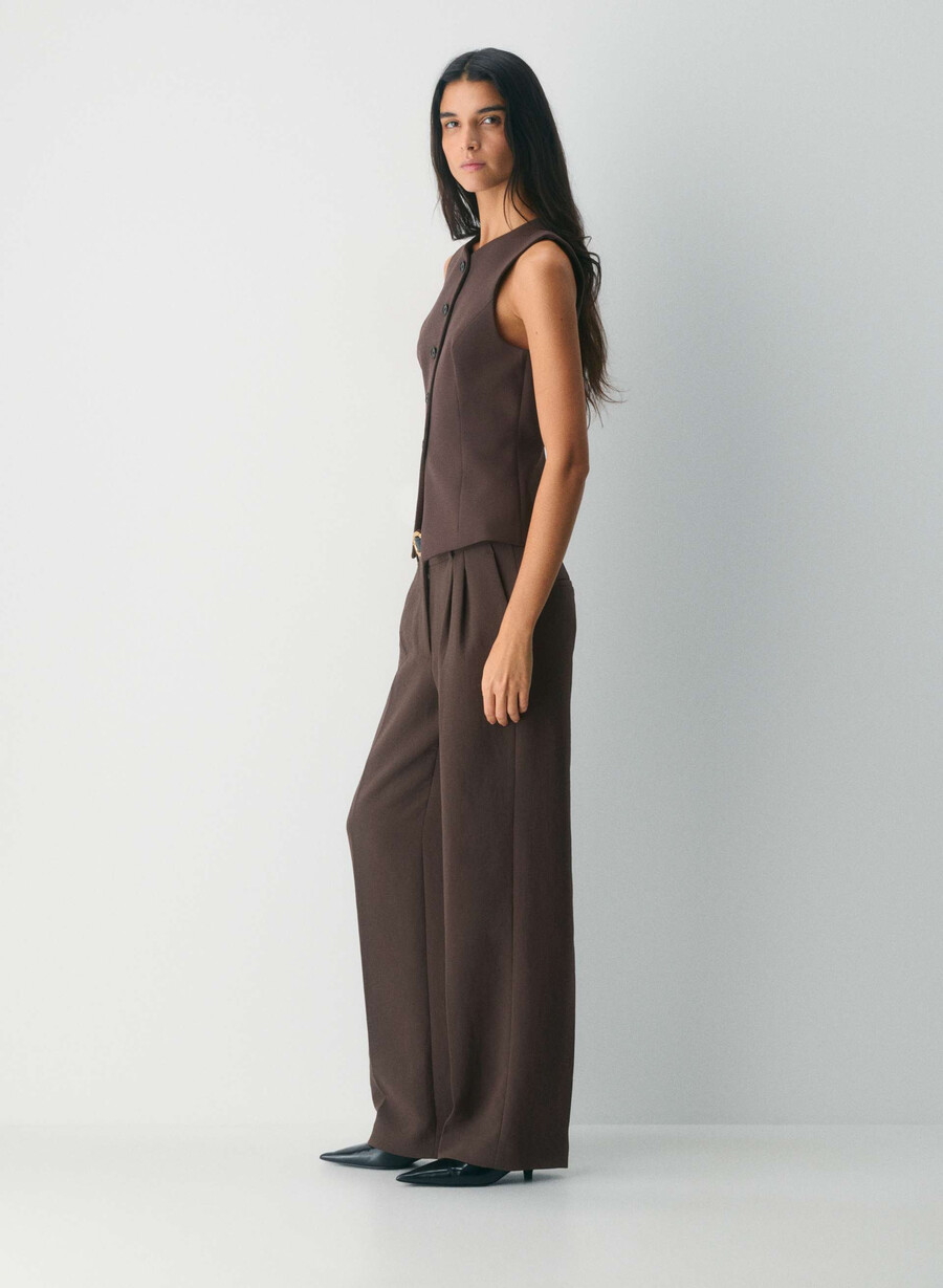 gilet regal - ressential rich mocha brown