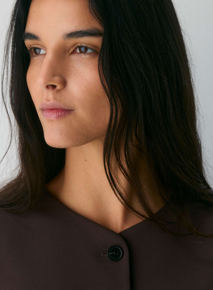 gilet regal - ressential rich mocha brown