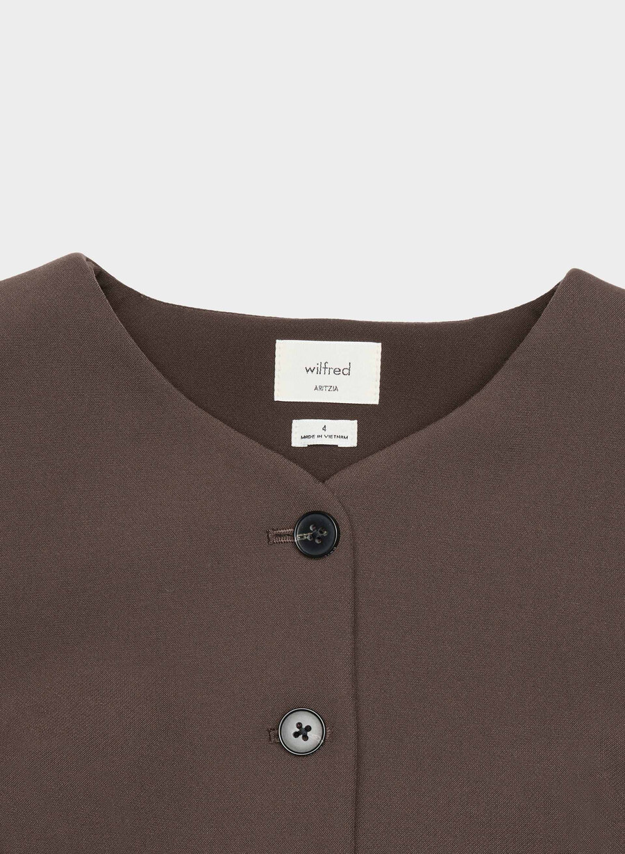 gilet regal - ressential rich mocha brown