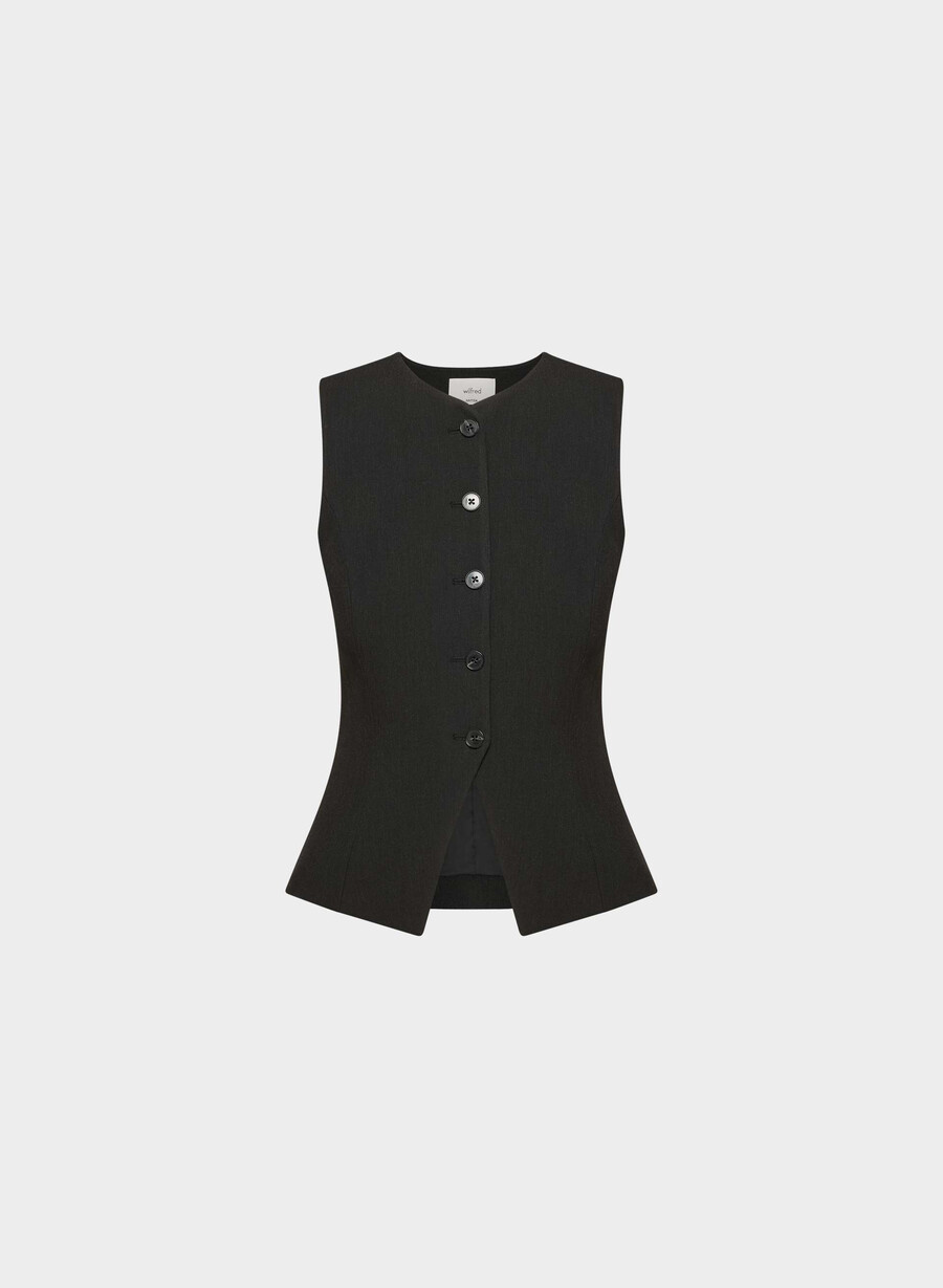 gilet regal - ressential heather black