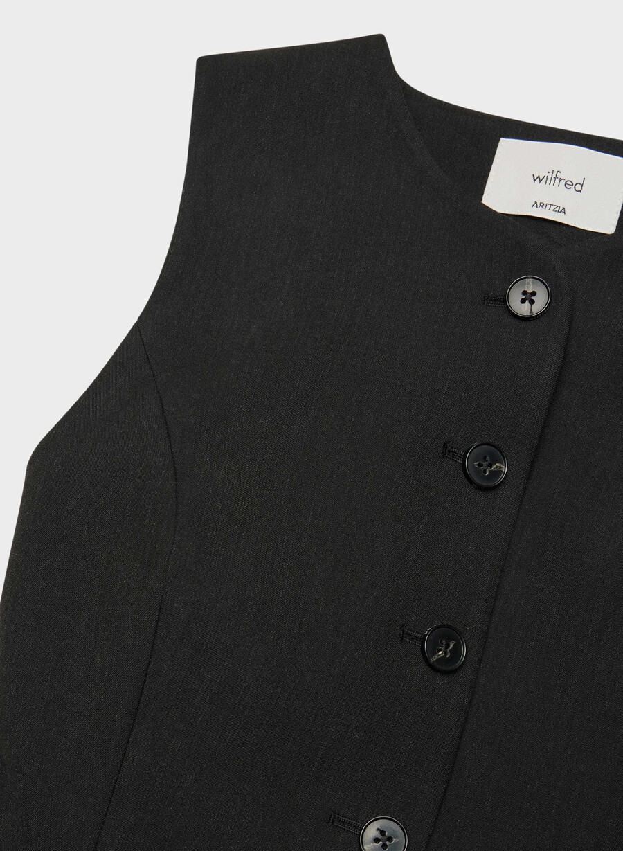 gilet regal - ressential heather black