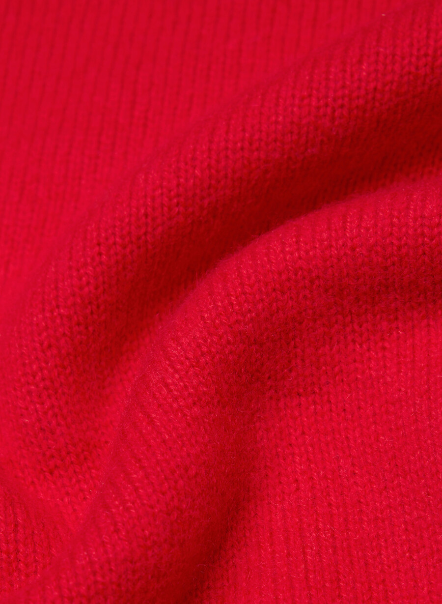 cardigan essential wool cashmere london rosso lampeggiante