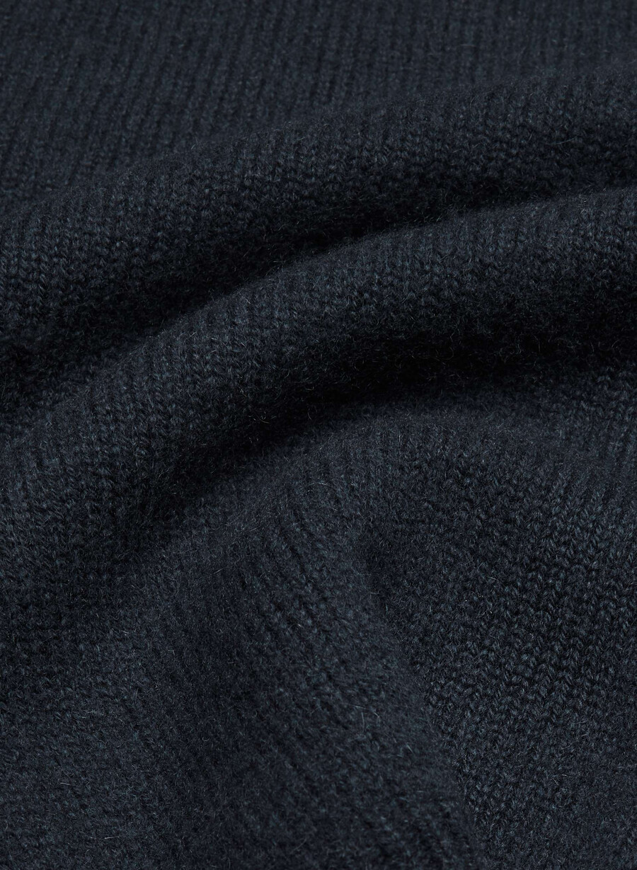 cardigan essential wool cashmere london dark navy