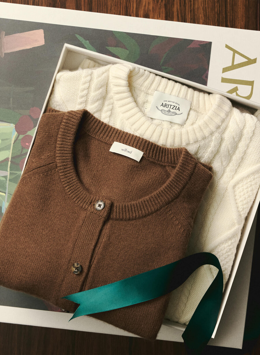 cardigan essential wool cashmere london marrone cioccolato