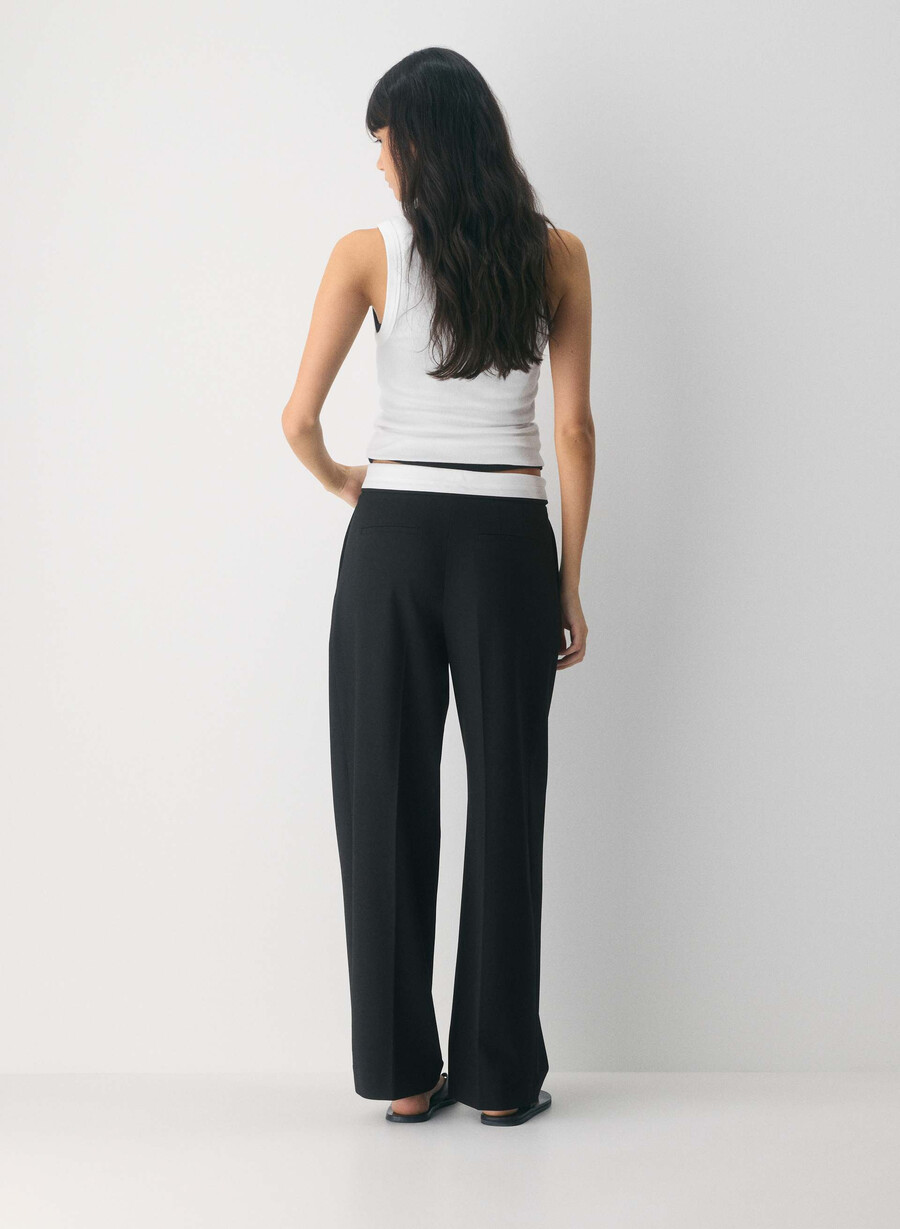 pantaloni bureau - ressential light nerocrema