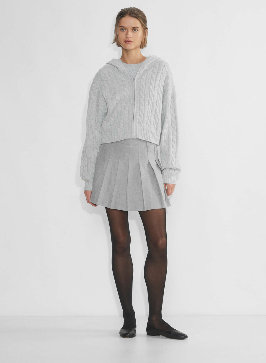 minigonna color oliva heather chrome