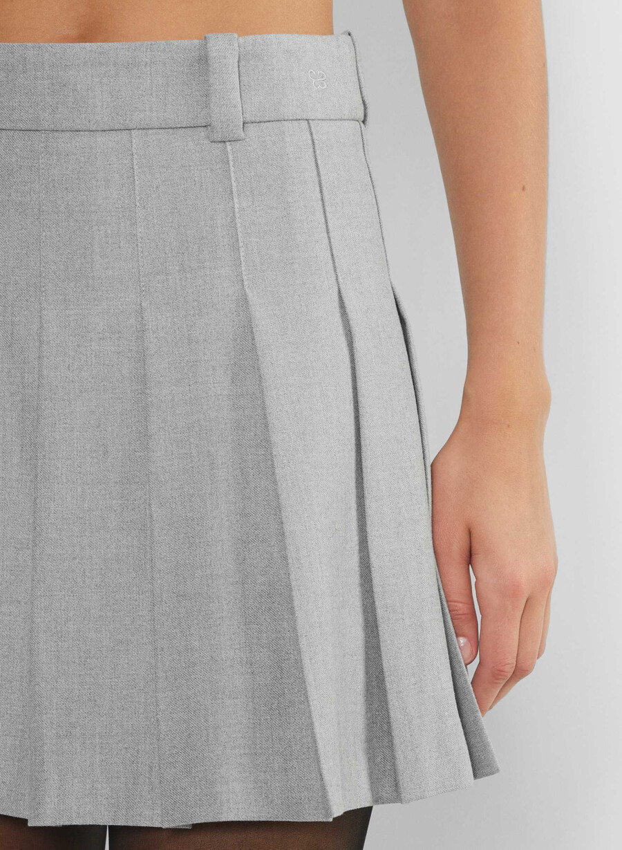 minigonna color oliva heather chrome