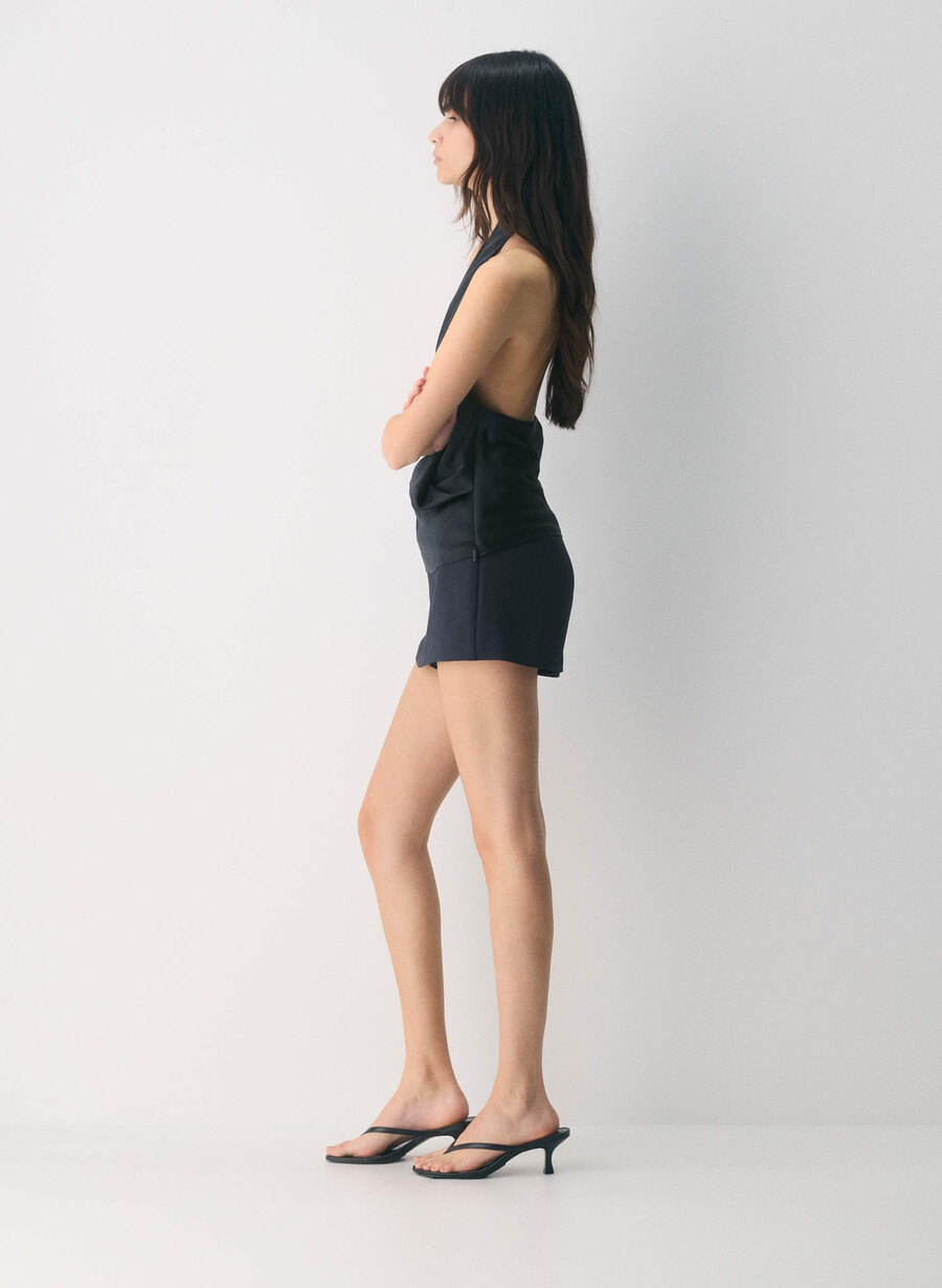 gonna-pantalone gioiello - crepette dark navy