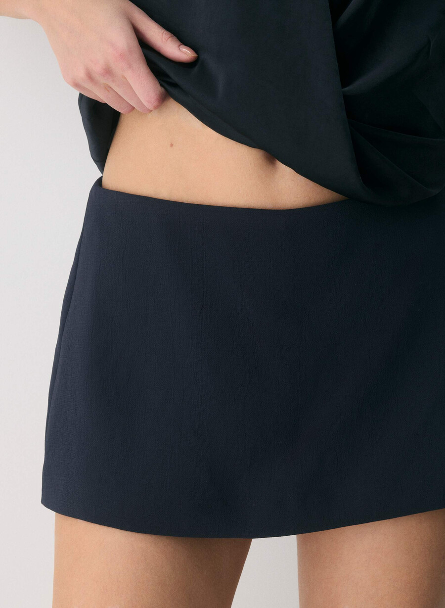 gonna-pantalone gioiello - crepette dark navy