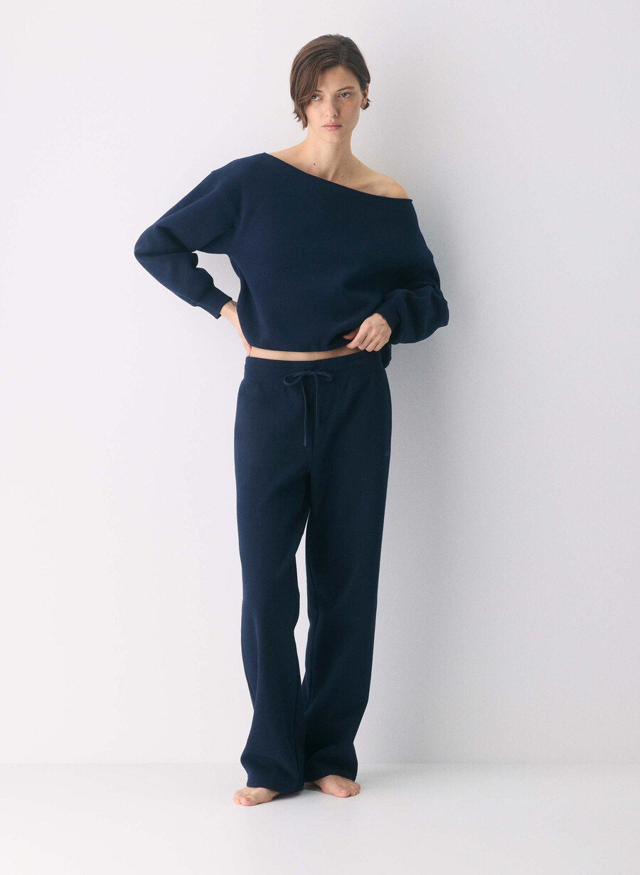 pantaloni da tuta con fascia perfetta in pile accogliente admiral
