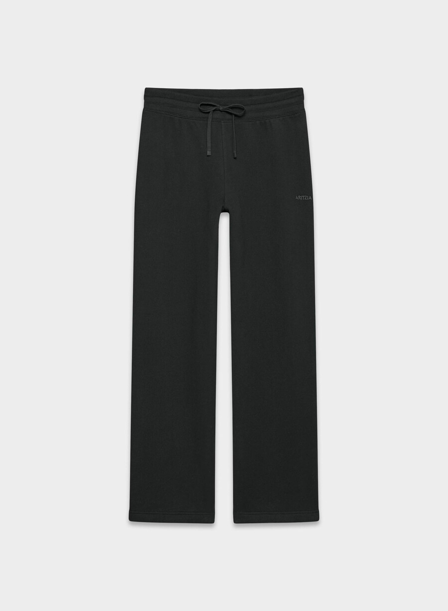 pantaloni della tuta con fascia perfetta in pile cozy sweatfleece nero
