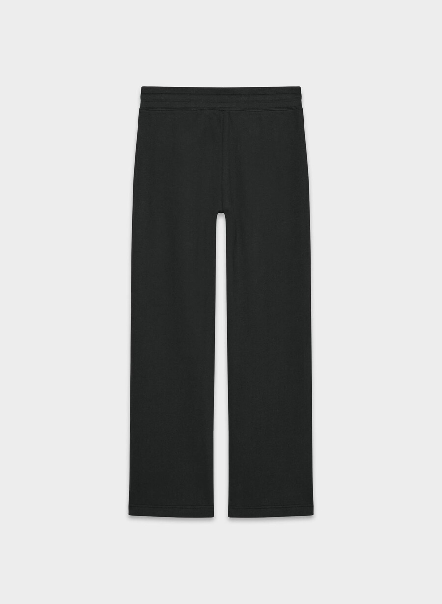 pantaloni della tuta con fascia perfetta in pile cozy sweatfleece nero