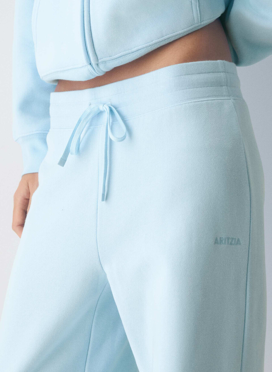 pantaloni da tuta con fascia perfetta in pile cozy sweatfleece villa blue