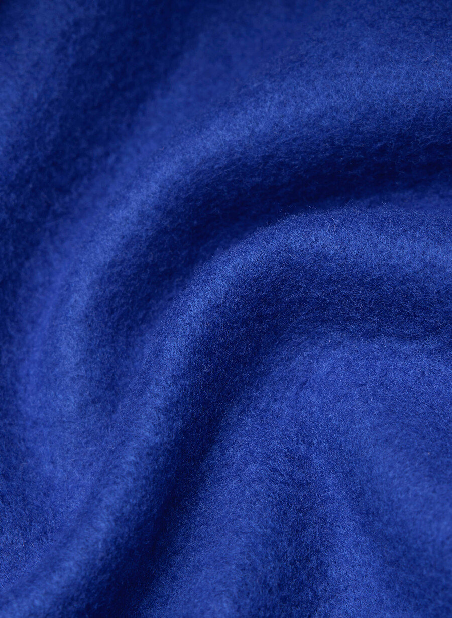 felpa con cappuccio e zip gigante cozy sweatfleece ablaze blue