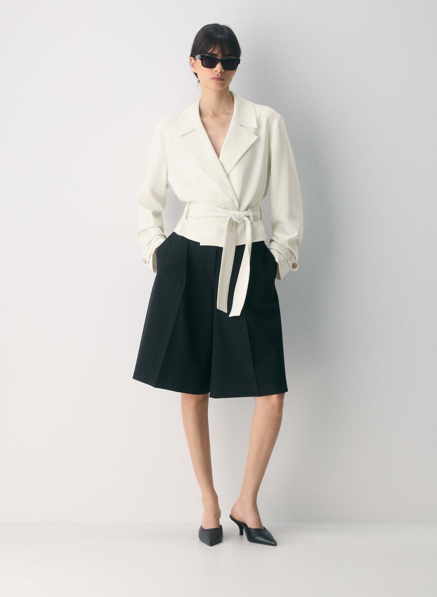 trench postage - sway crepe vintage white