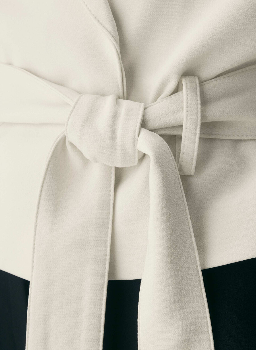 trench postage - sway crepe vintage white