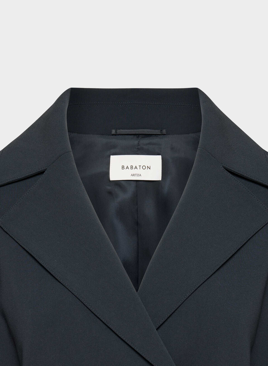 trench postage - sway crepe dark navy