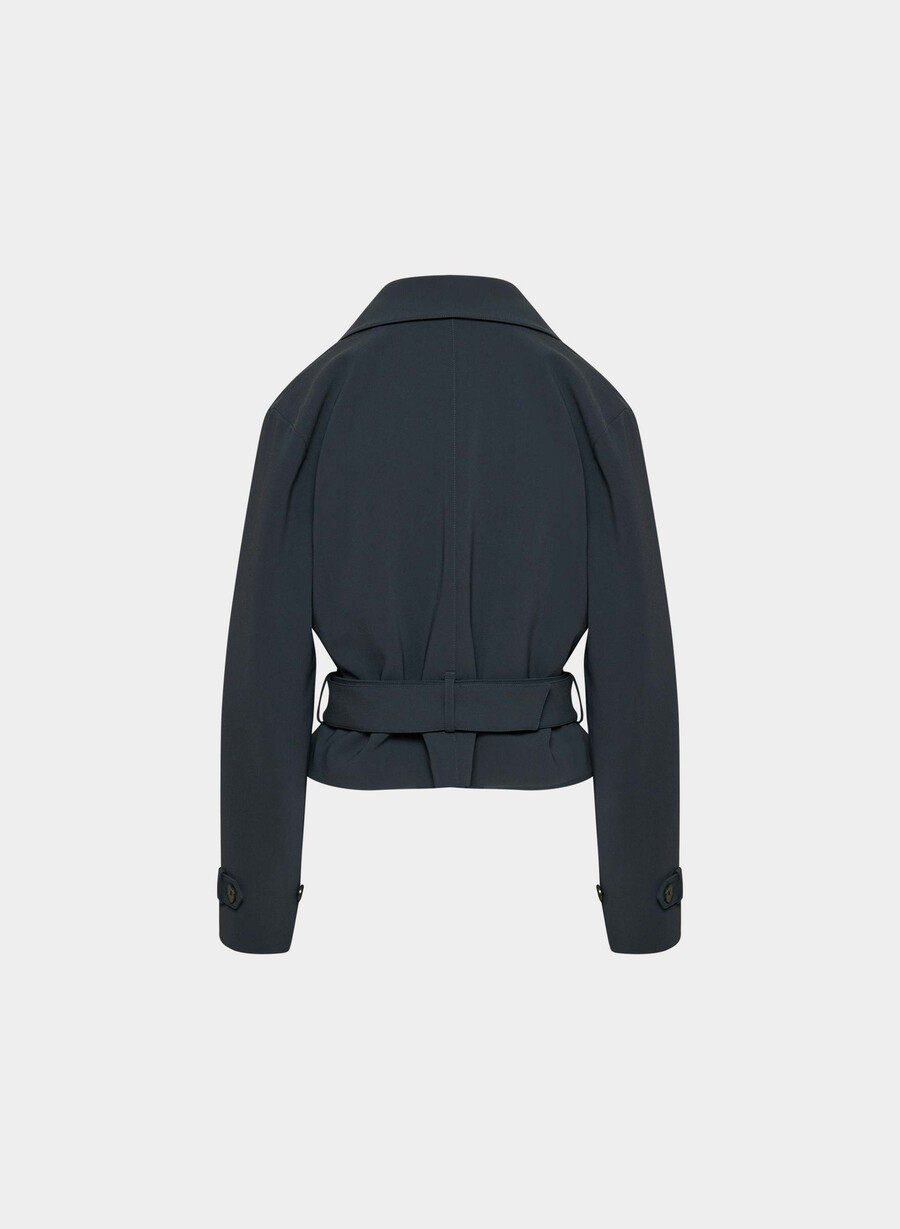 trench postage - sway crepe dark navy