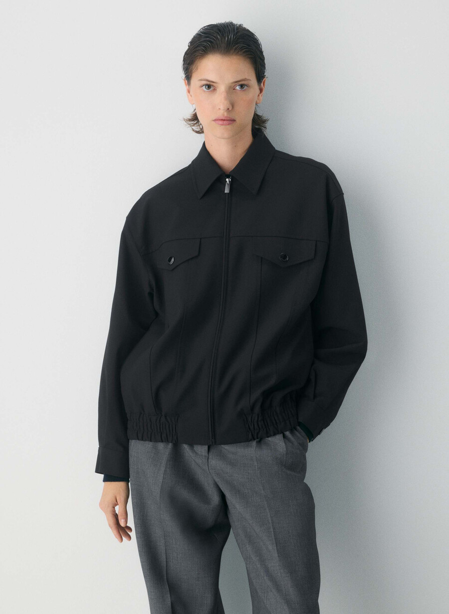 telegraph bomber - ressential light nero