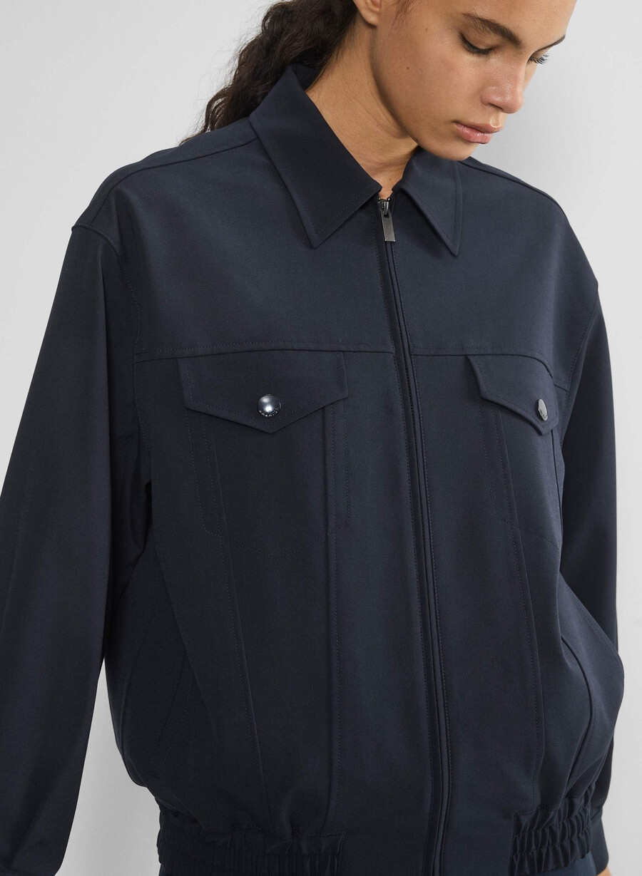 telegraph bomber - ressential light dark night navy