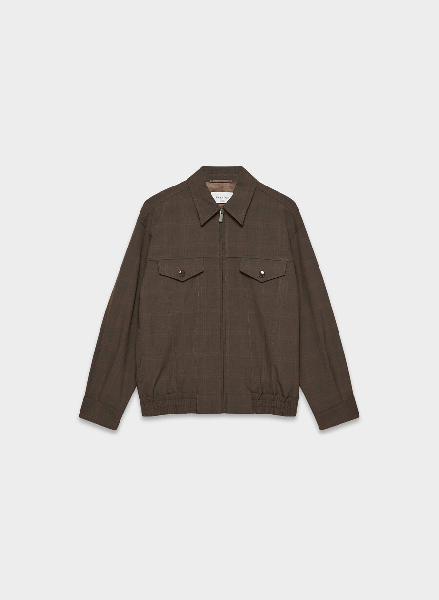 telegraph bomber - ressential light lmbrt chk r mc brblk