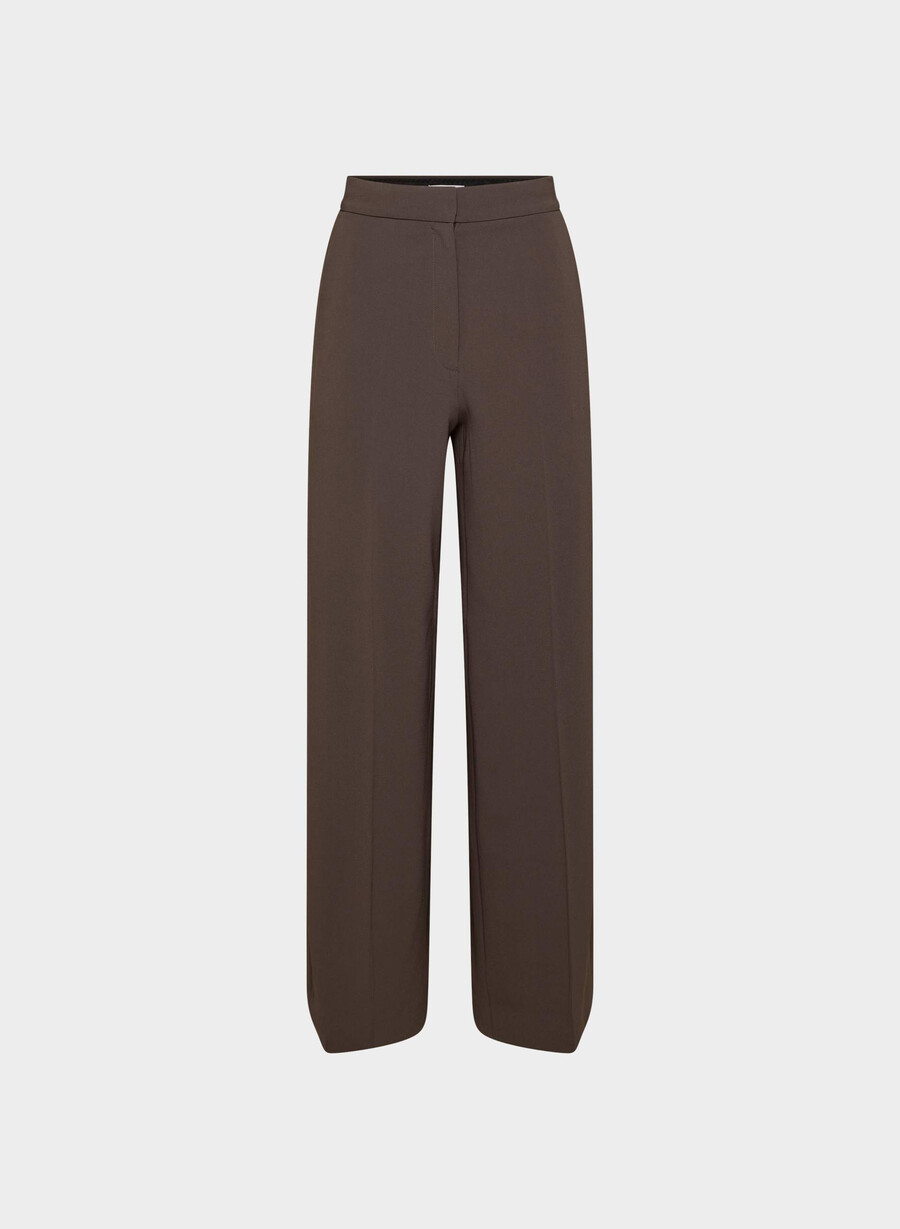 pantaloni leeway - sway crepe rich mocha brown