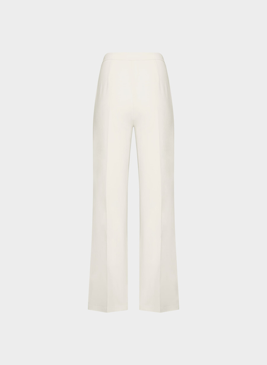 pantaloni leeway - sway crepe vintage white