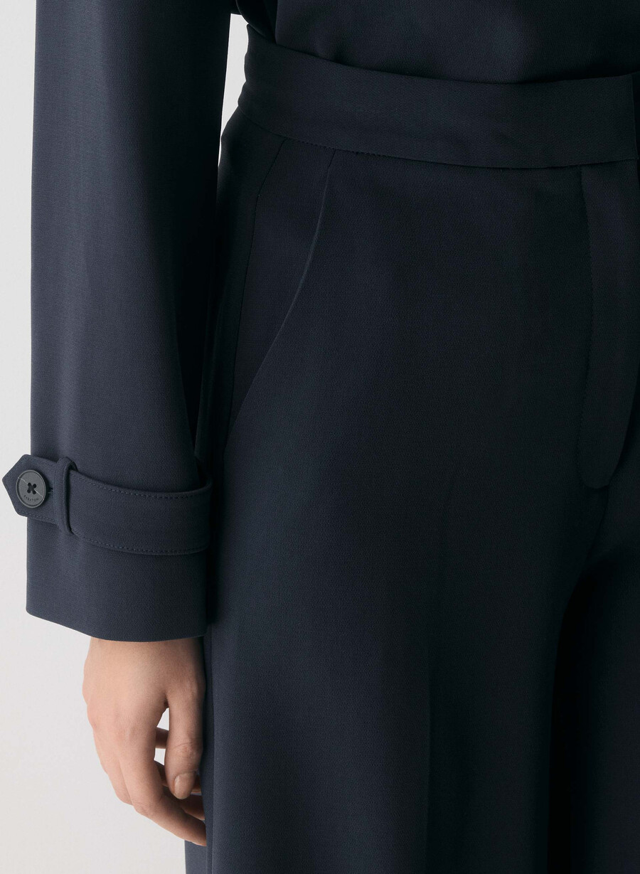pantaloni leeway - sway crepe dark navy