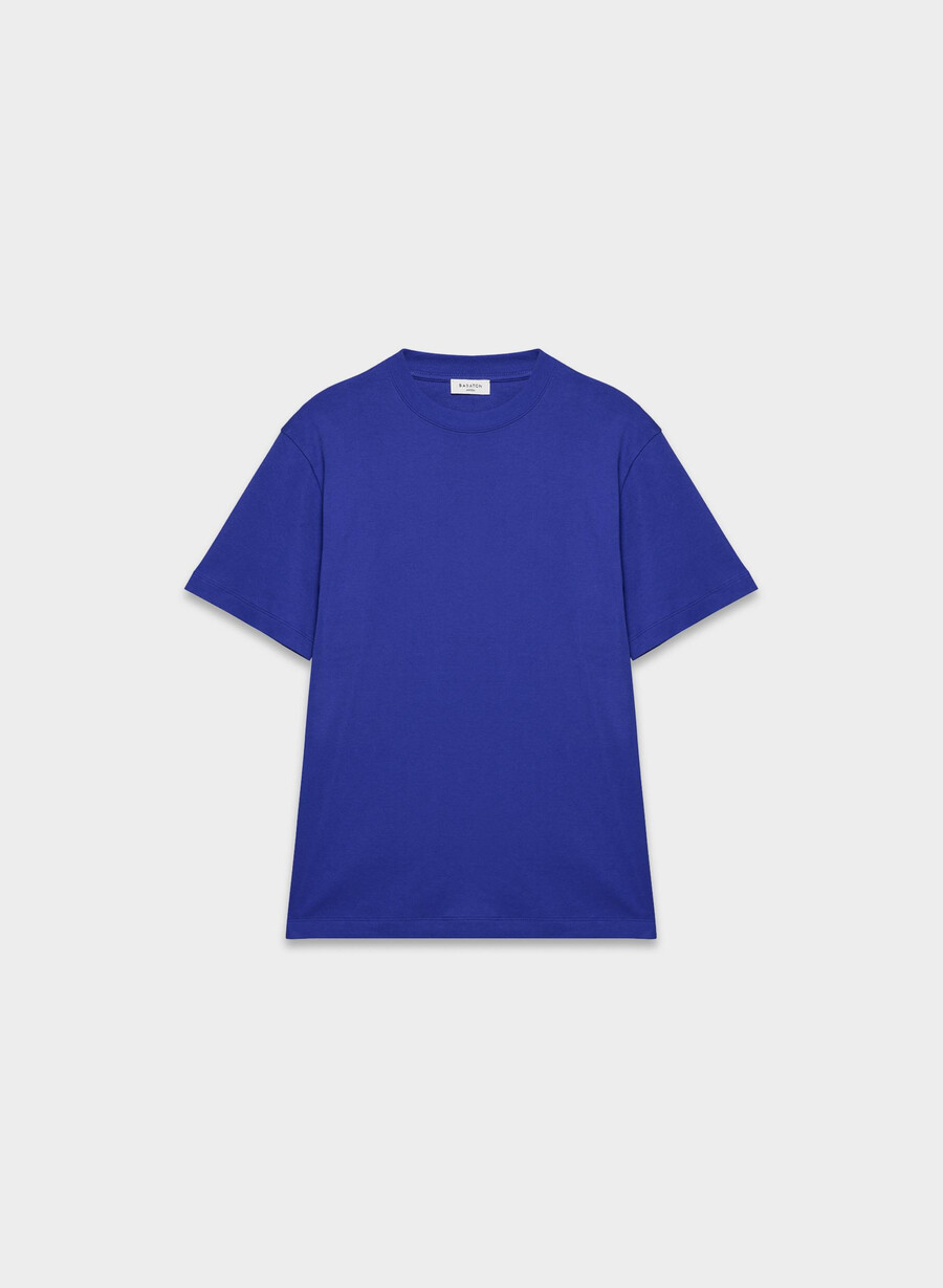 t-shirt pegasus in cotone interlock blu incendio