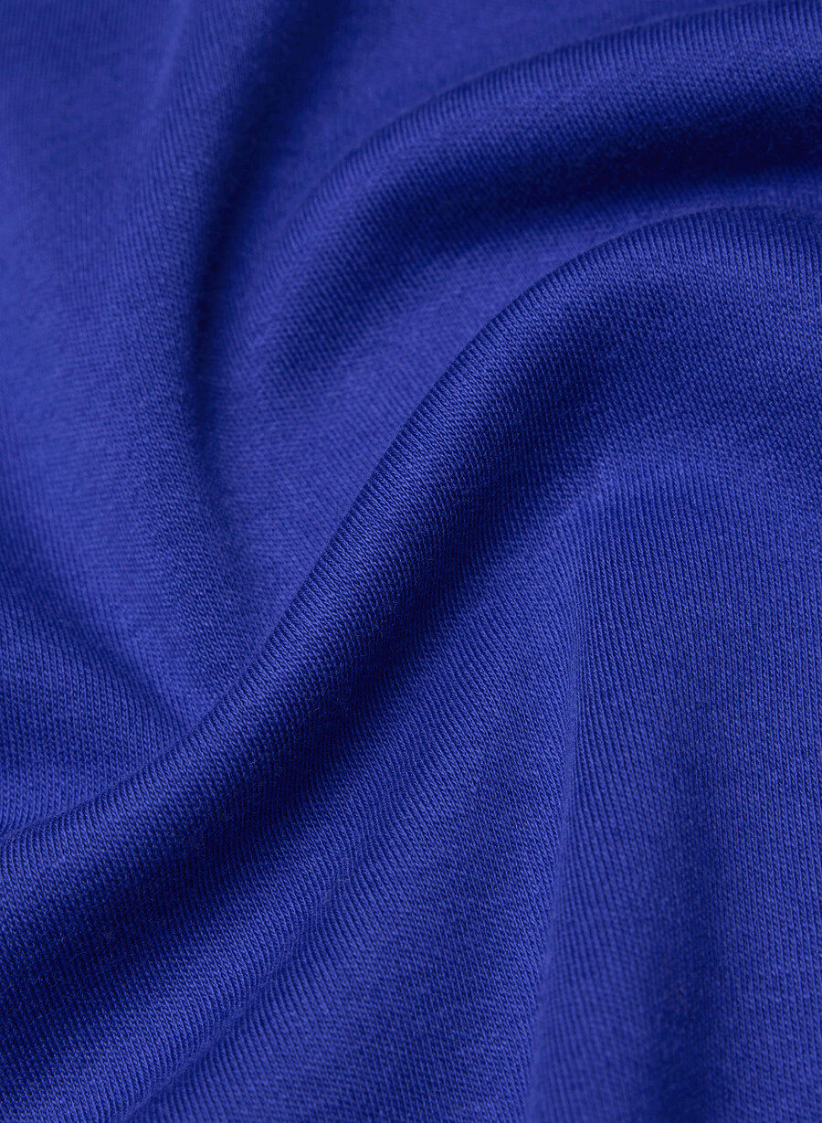 t-shirt pegasus in cotone interlock blu incendio