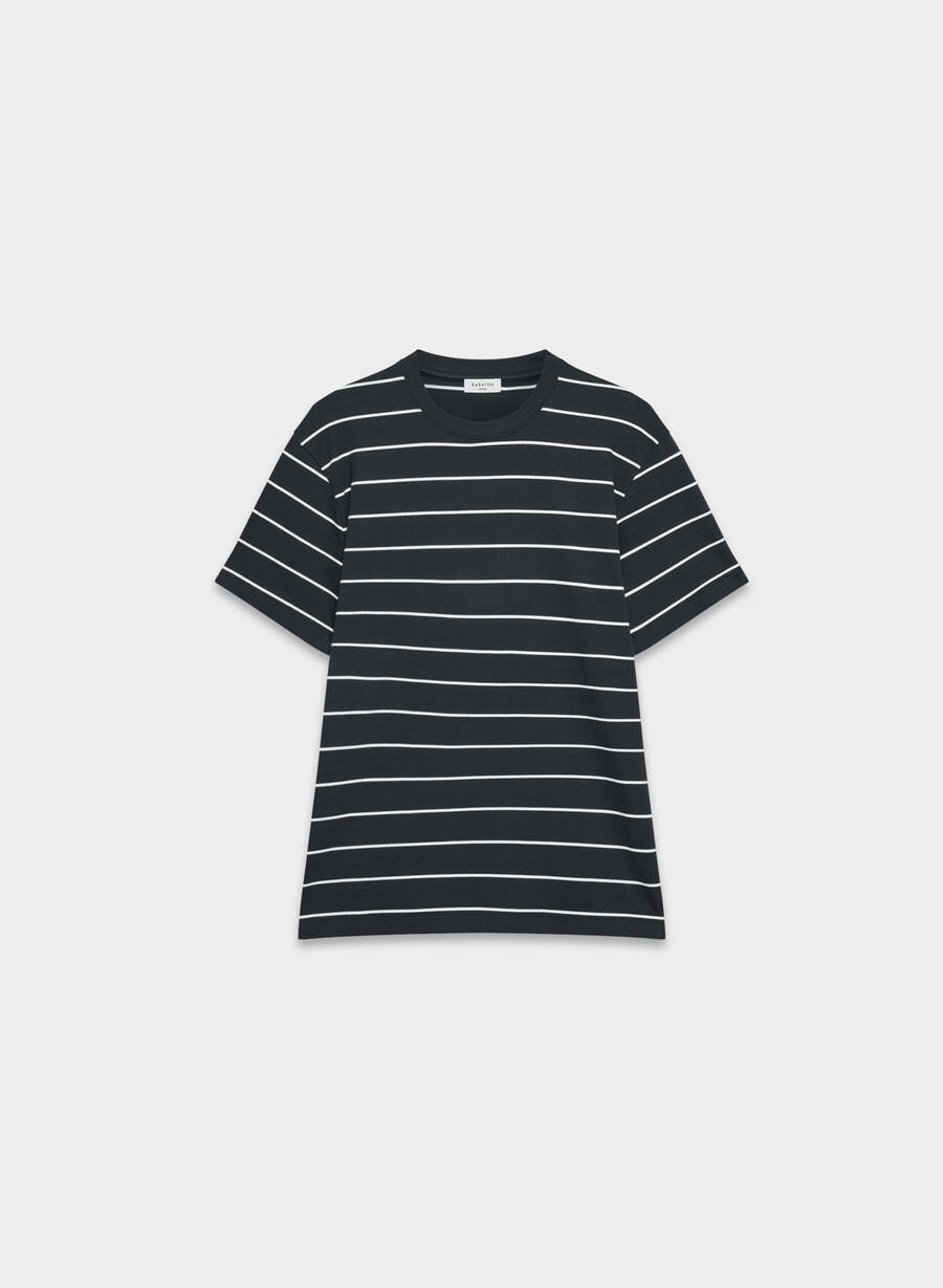 t-shirt pegasus in cotone interlock dark navywhit