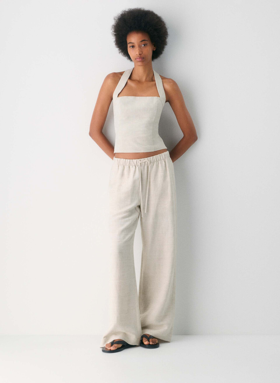 top in lino whisper naturale ecru