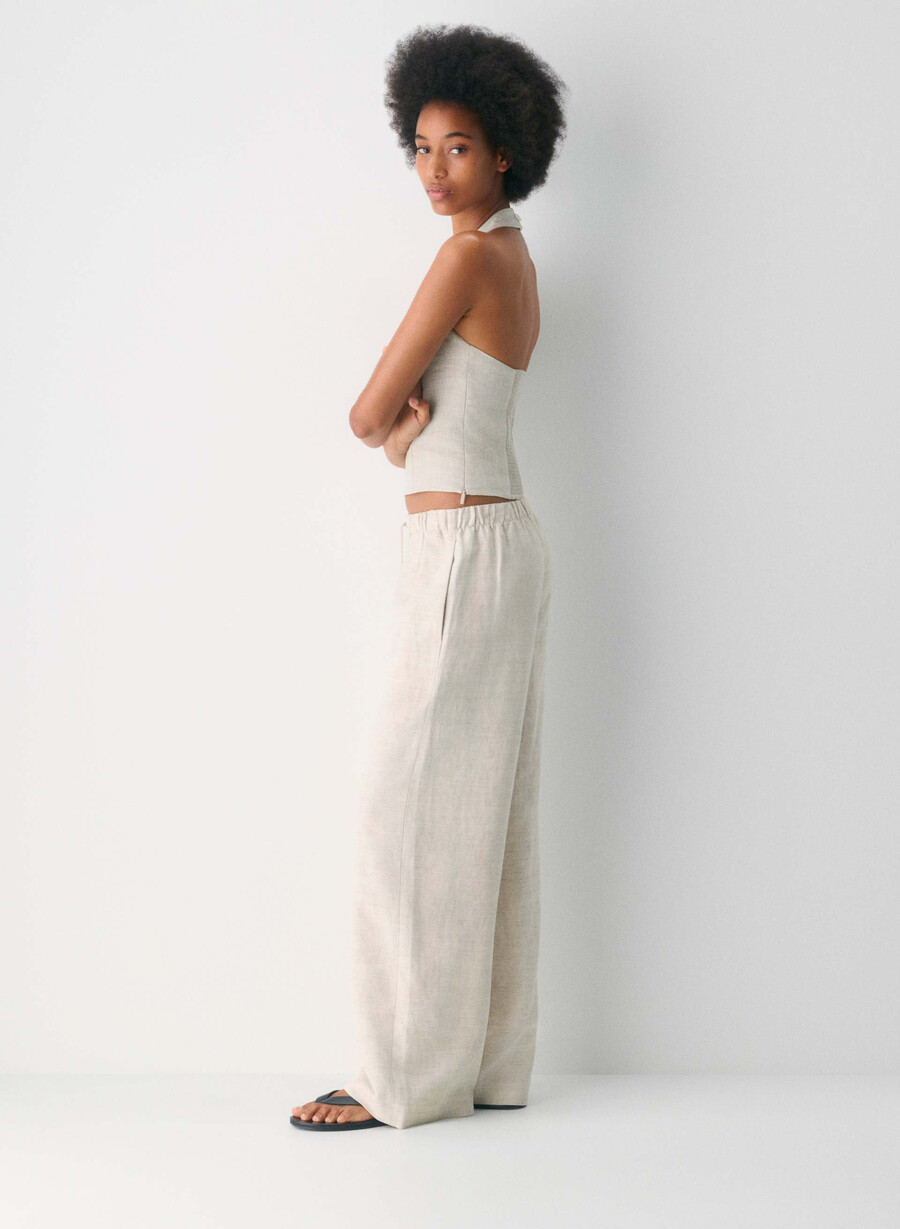 top in lino whisper naturale ecru