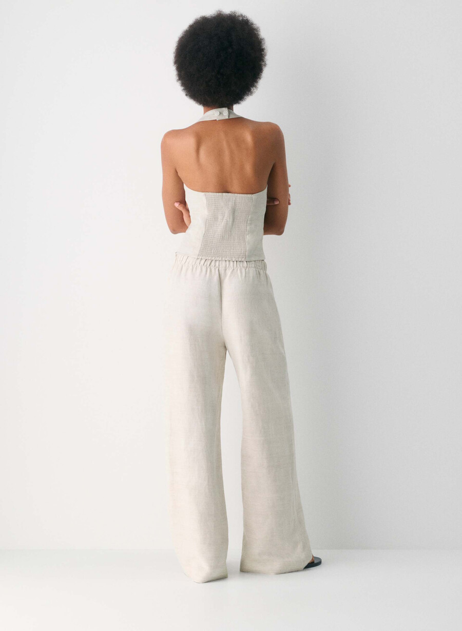 top in lino whisper naturale ecru