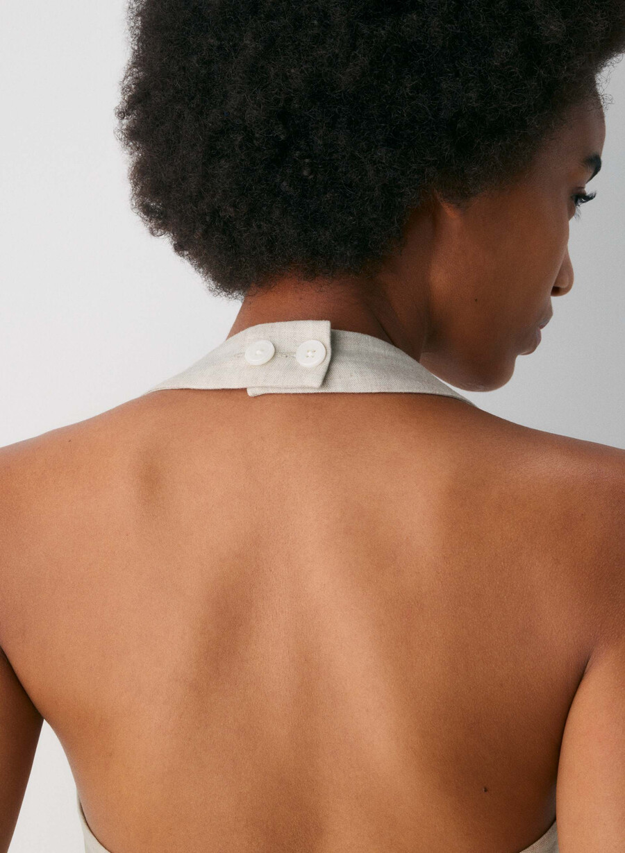 top in lino whisper naturale ecru