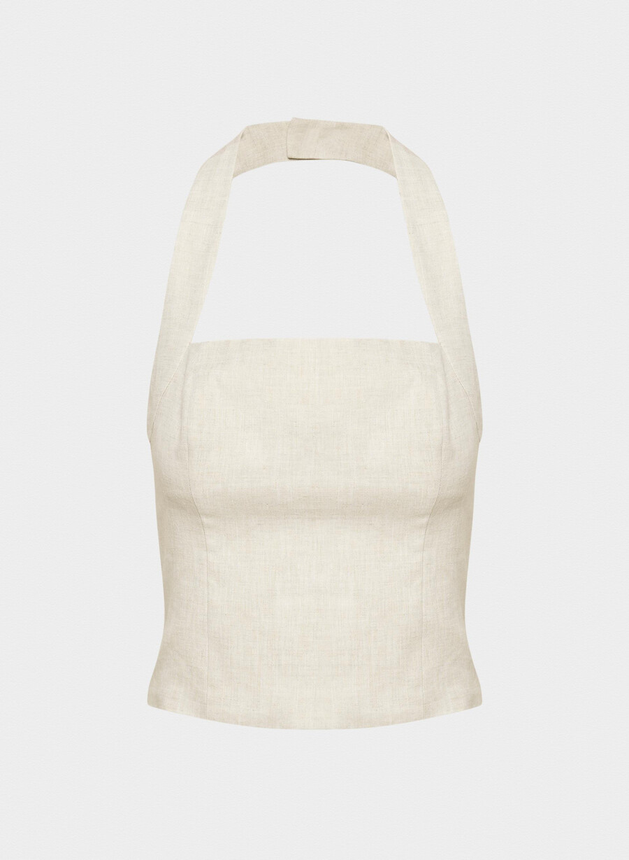 top in lino whisper naturale ecru