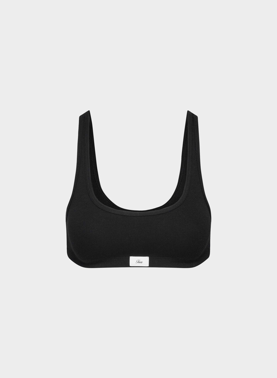 reggiseno a coste homestretch carefree nero