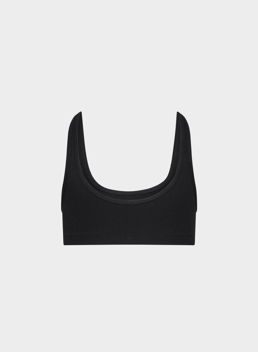 reggiseno a coste homestretch carefree nero