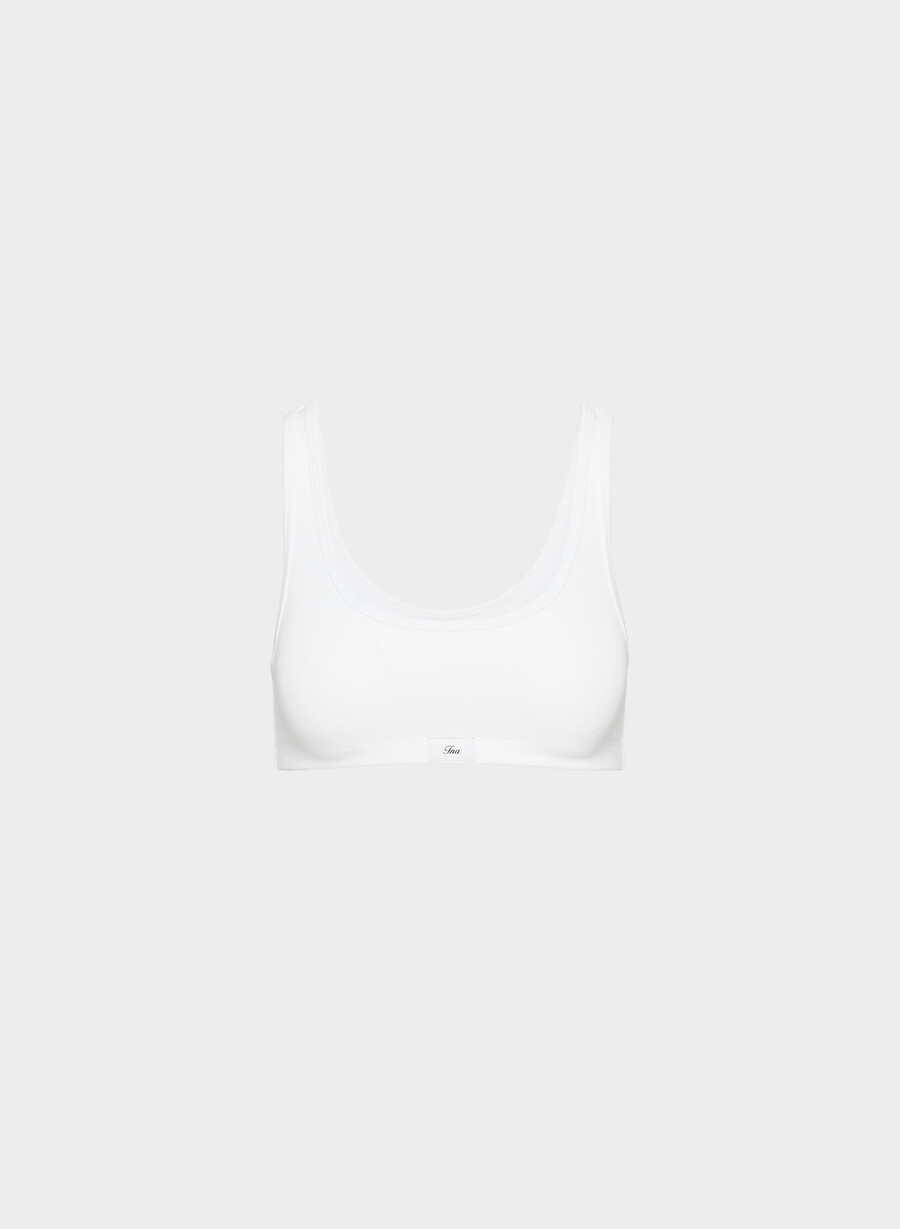 reggiseno a coste homestretch carefree bianco