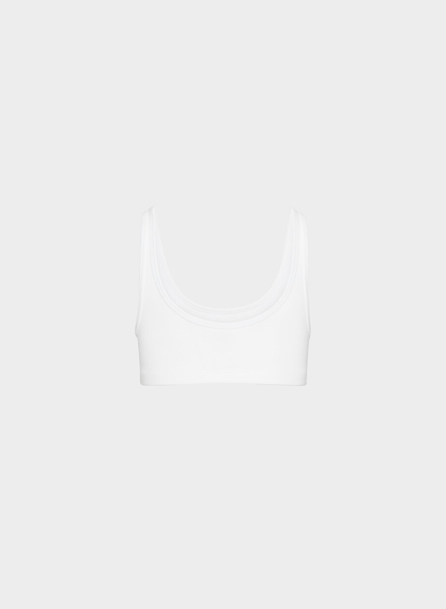 reggiseno a coste homestretch carefree bianco