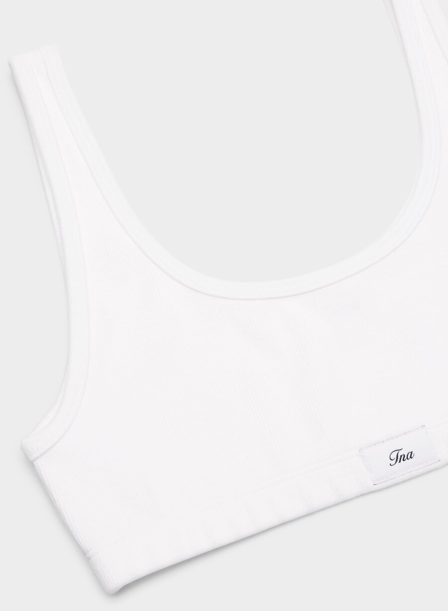 reggiseno a coste homestretch carefree bianco
