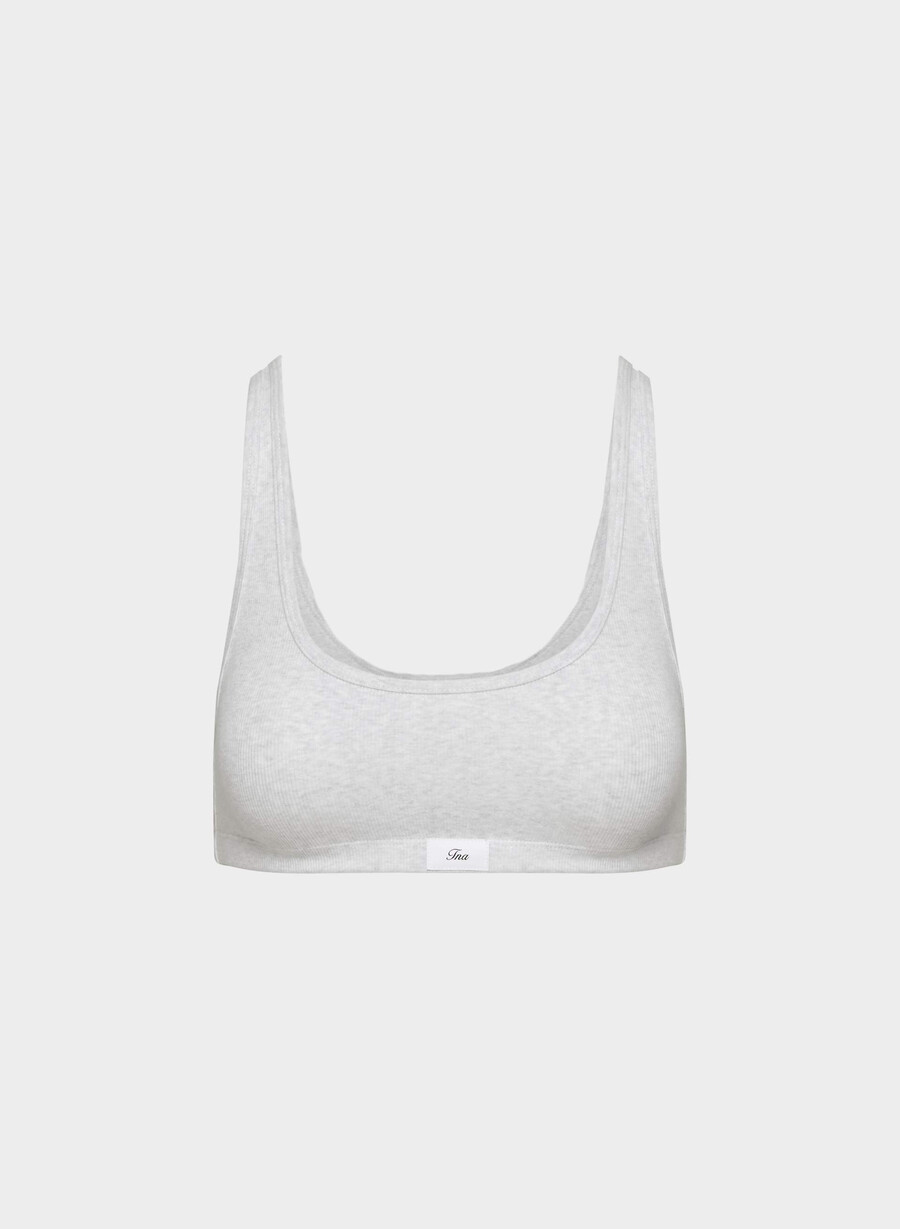 reggiseno a coste homestretch carefree heather chrome