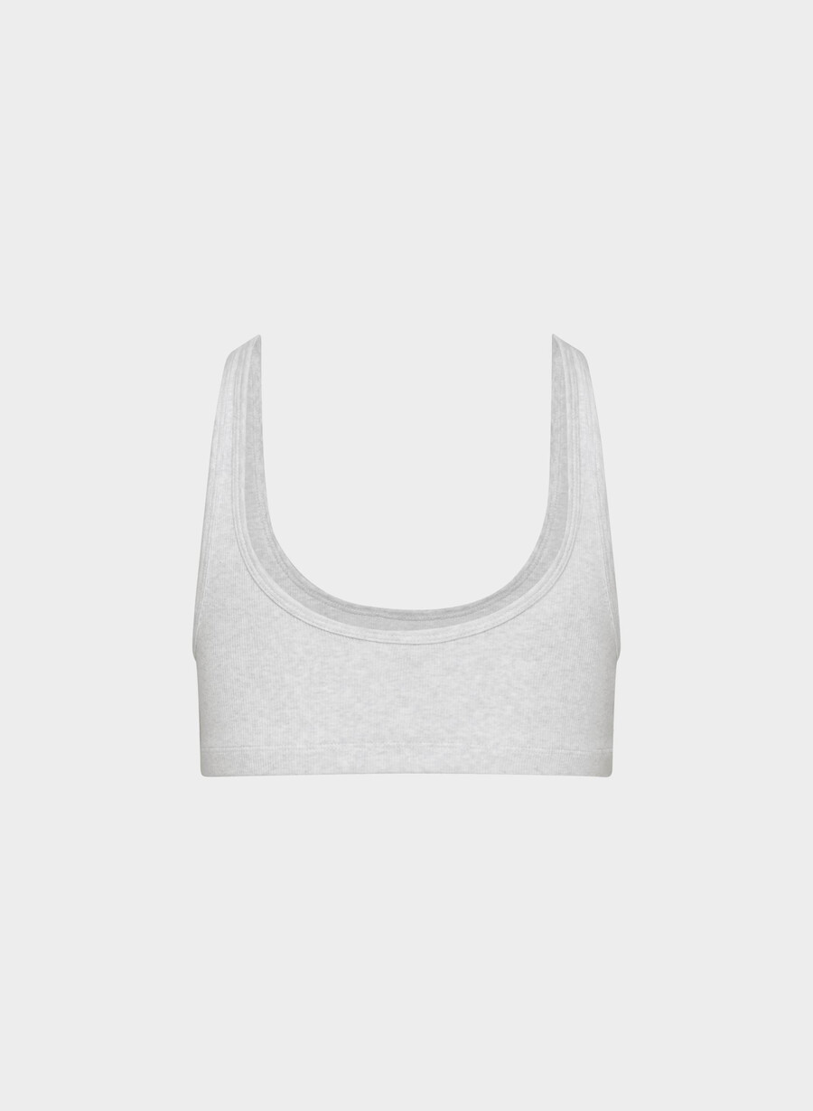 reggiseno a coste homestretch carefree heather chrome