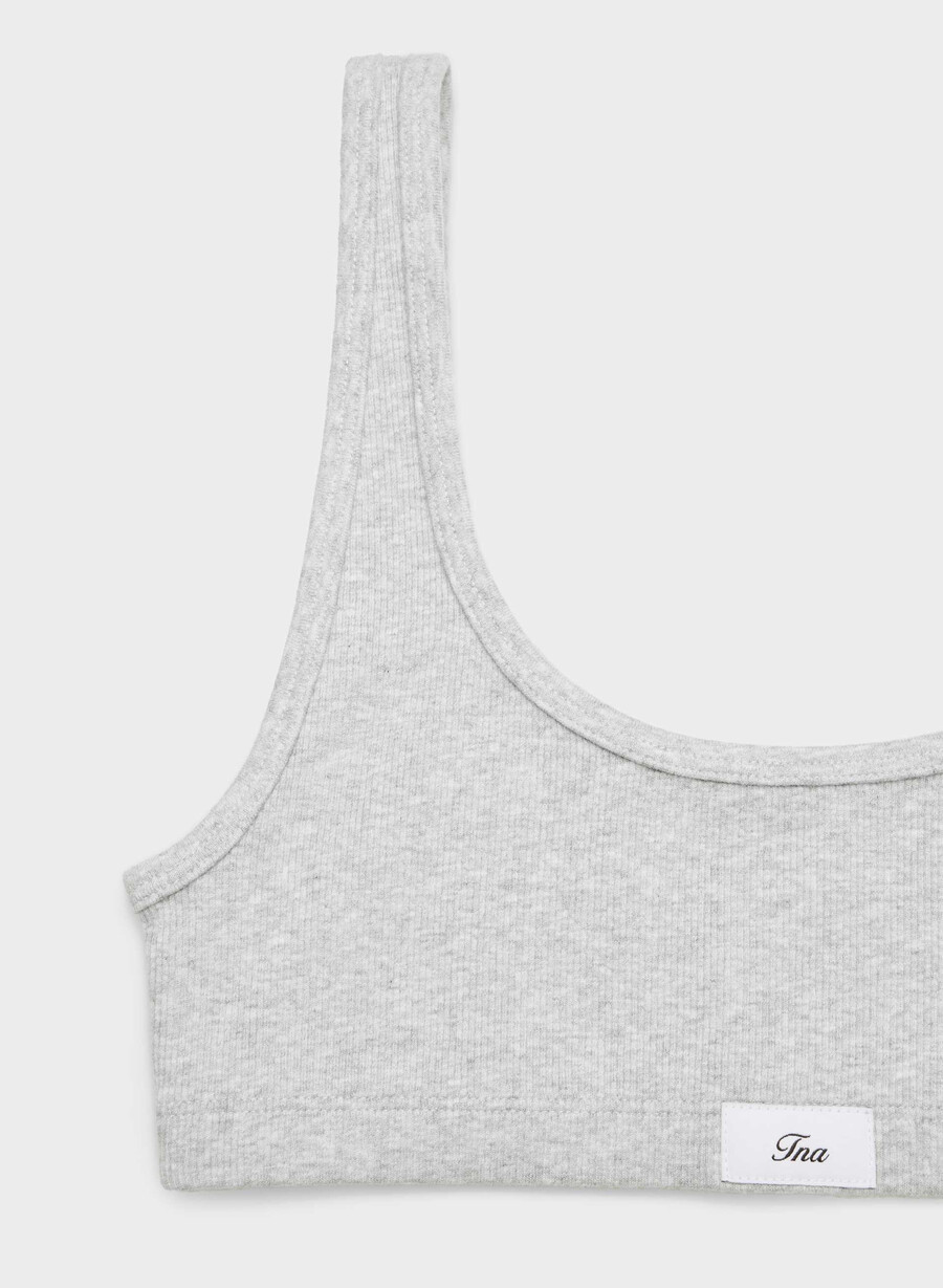 reggiseno a coste homestretch carefree heather chrome