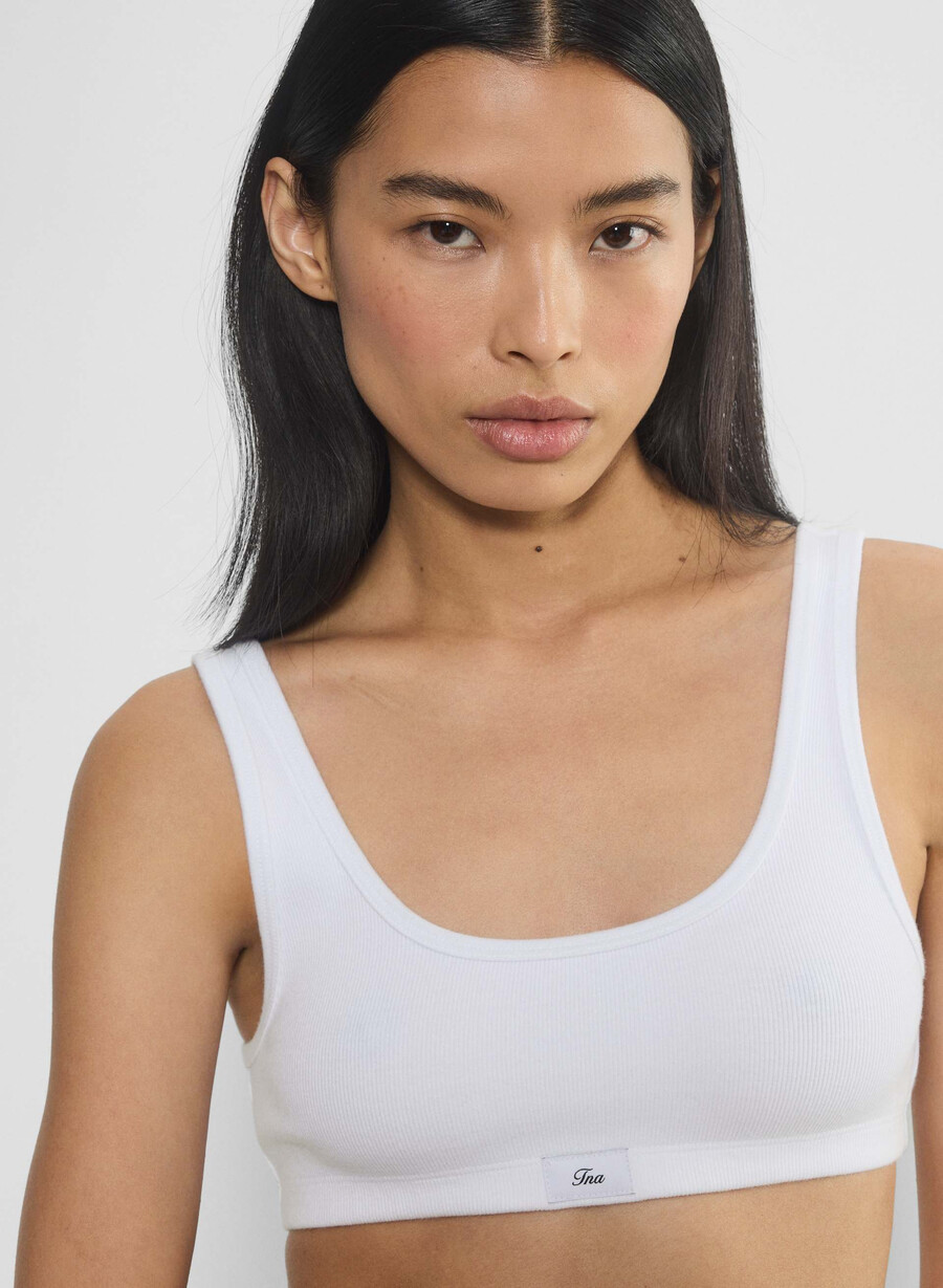 reggiseno a coste homestretch carefree heather chrome