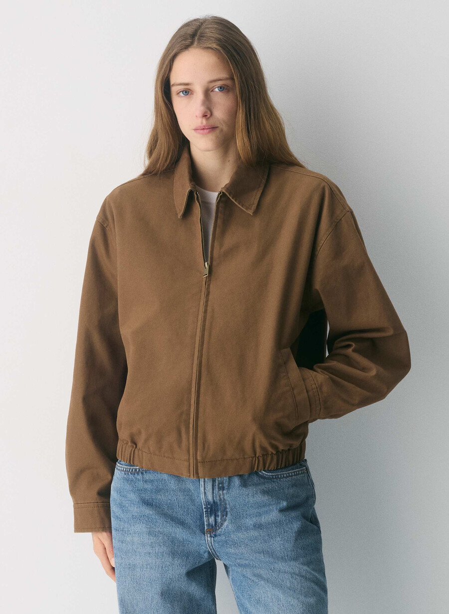 giacca caddie blouson cello brown
